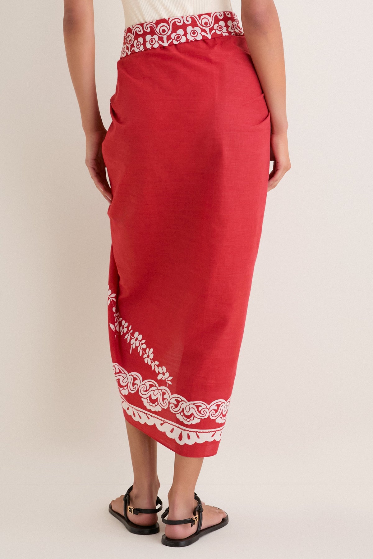 Cherry Poolside Punch Cotton Pareo