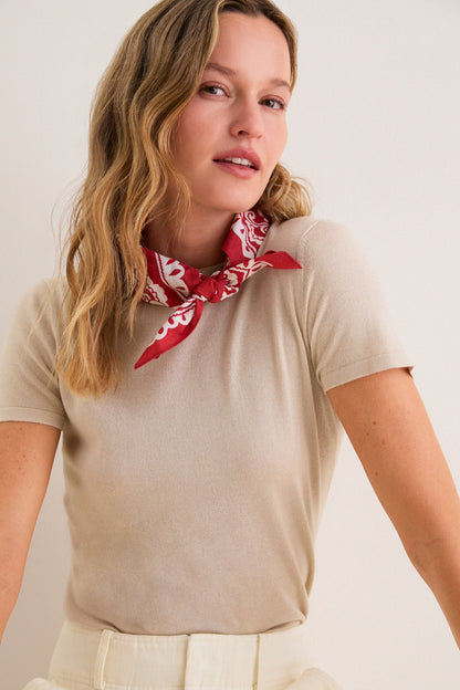 Cherry Tropical Punch Cotton Scarf