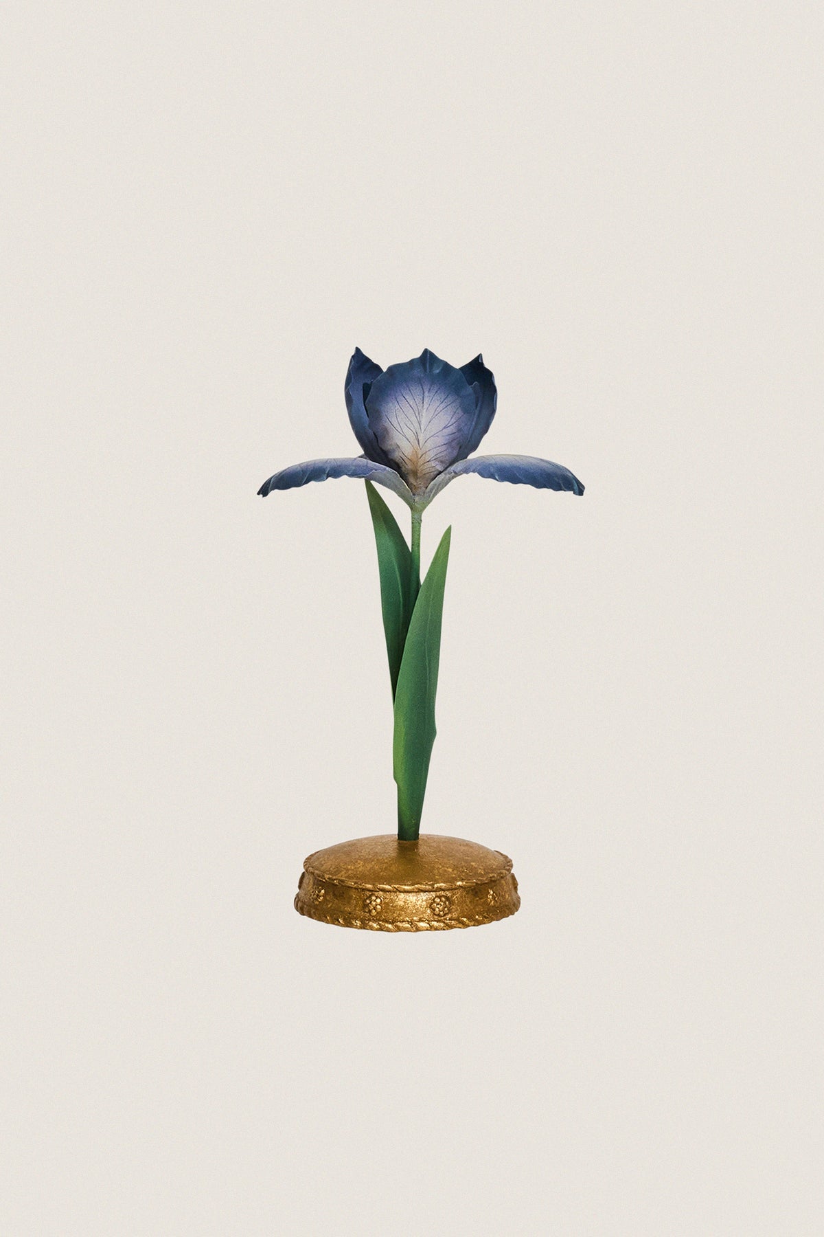 Chambray Meadow Walk Iris 9" Candlestick
