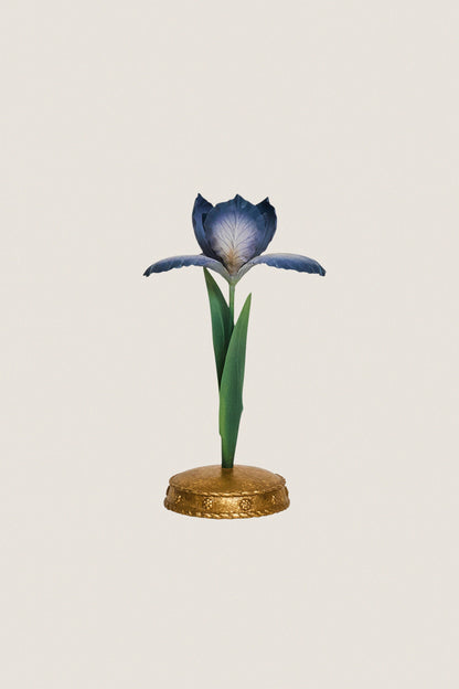 Chambray Meadow Walk Iris 9" Candlestick