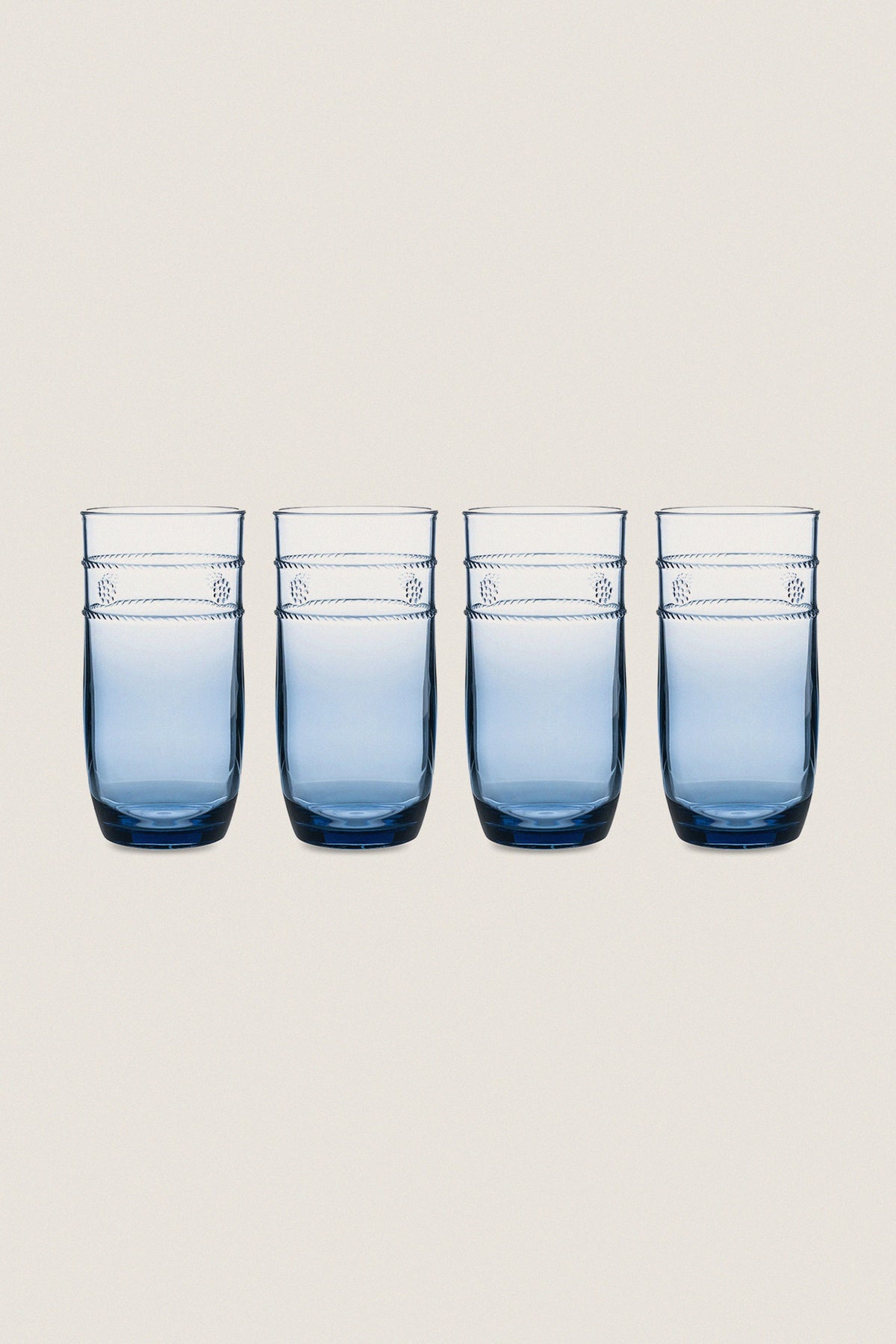 Blue Isabella Acrylic Large Tumbler Set of 4