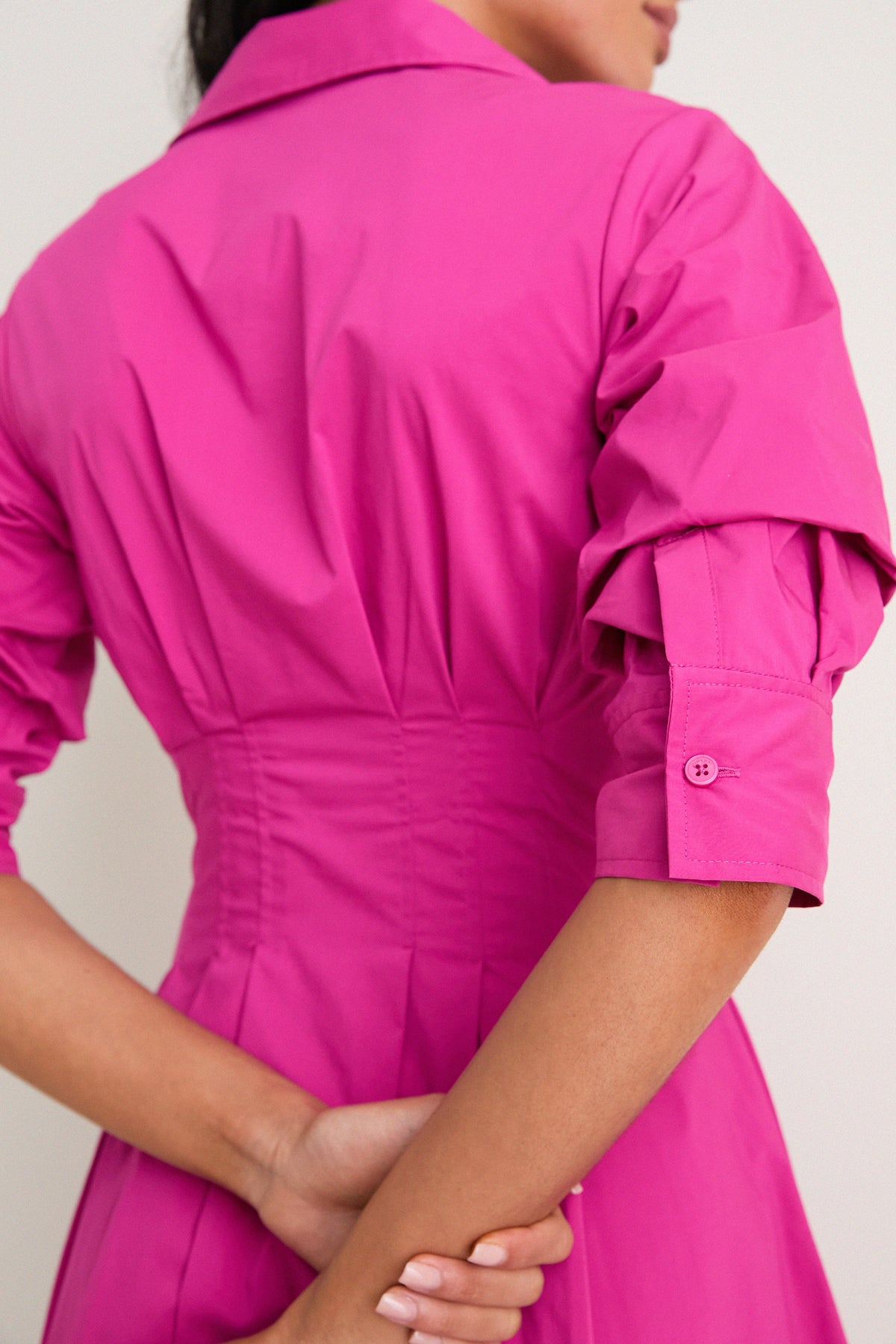 Bougainvillea Jazz Pintuck Midi Dress