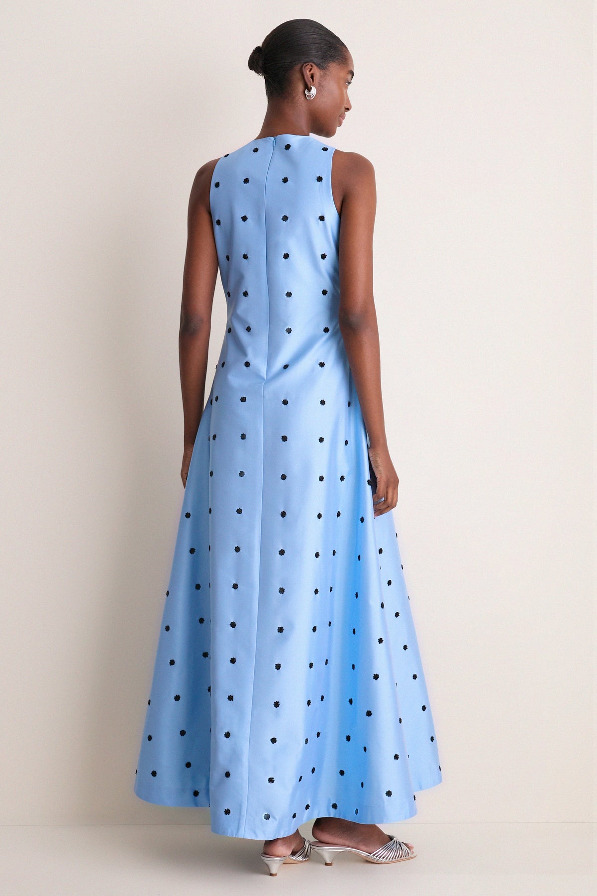 Chambray Blue and Onyx Bennet Sequin Dress
