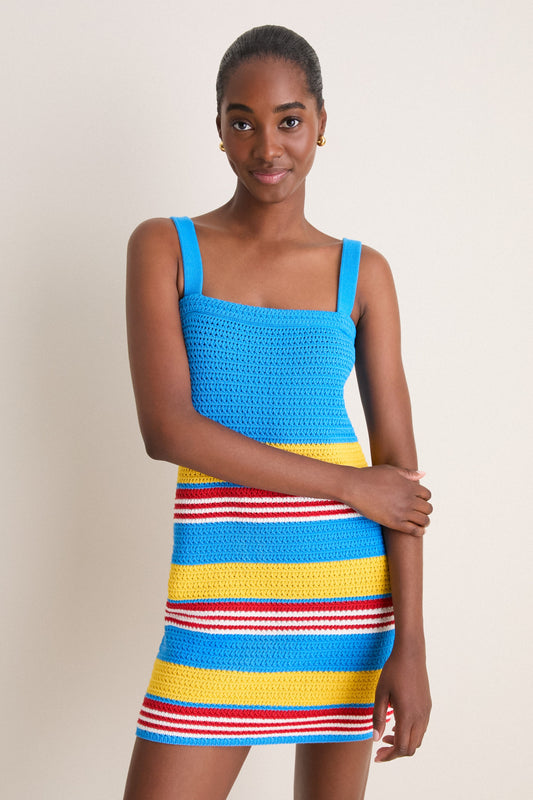 Blue Multi Stripe Tammy Dress