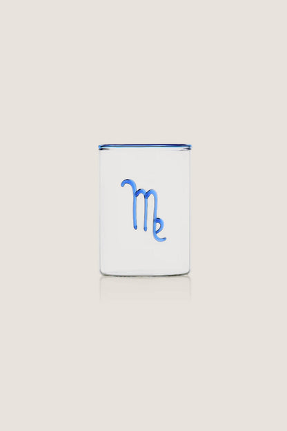 Blue Virgo Lowball Glass (Set of 2)