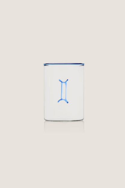 Blue Gemini Lowball Glass (Set of 2)