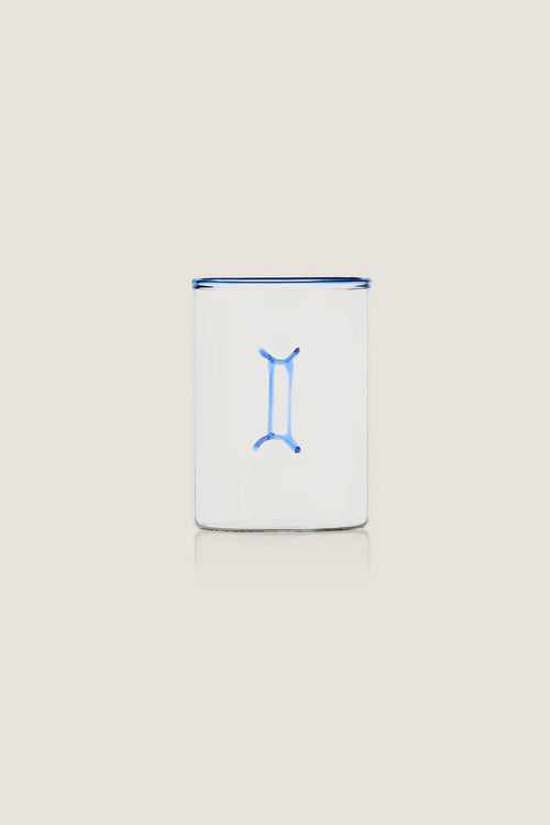 Blue Gemini Lowball Glass (Set of 2)