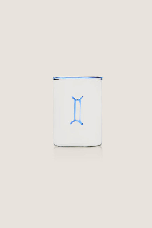 Blue Gemini Lowball Glass (Set of 2)