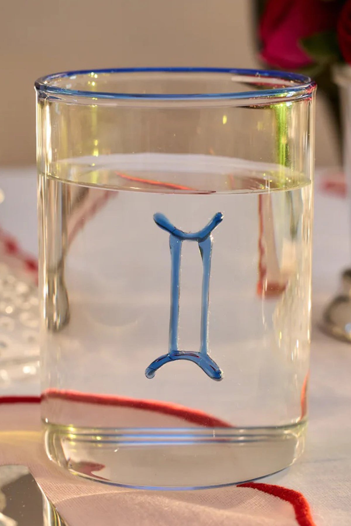 Blue Gemini Lowball Glass (Set of 2)