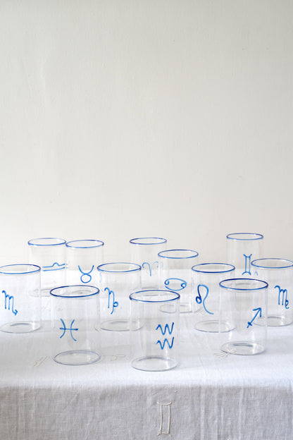 Blue Pisces Lowball Glass (Set of 2)