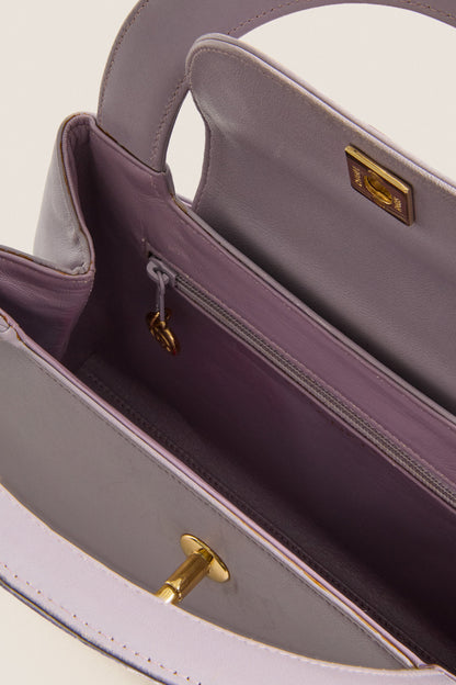 CHANEL Purple Coco Mark Handbag
