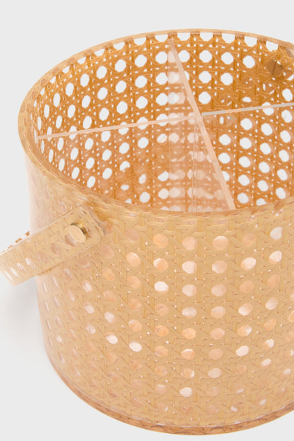Cane Acrylic Utensil Caddy
