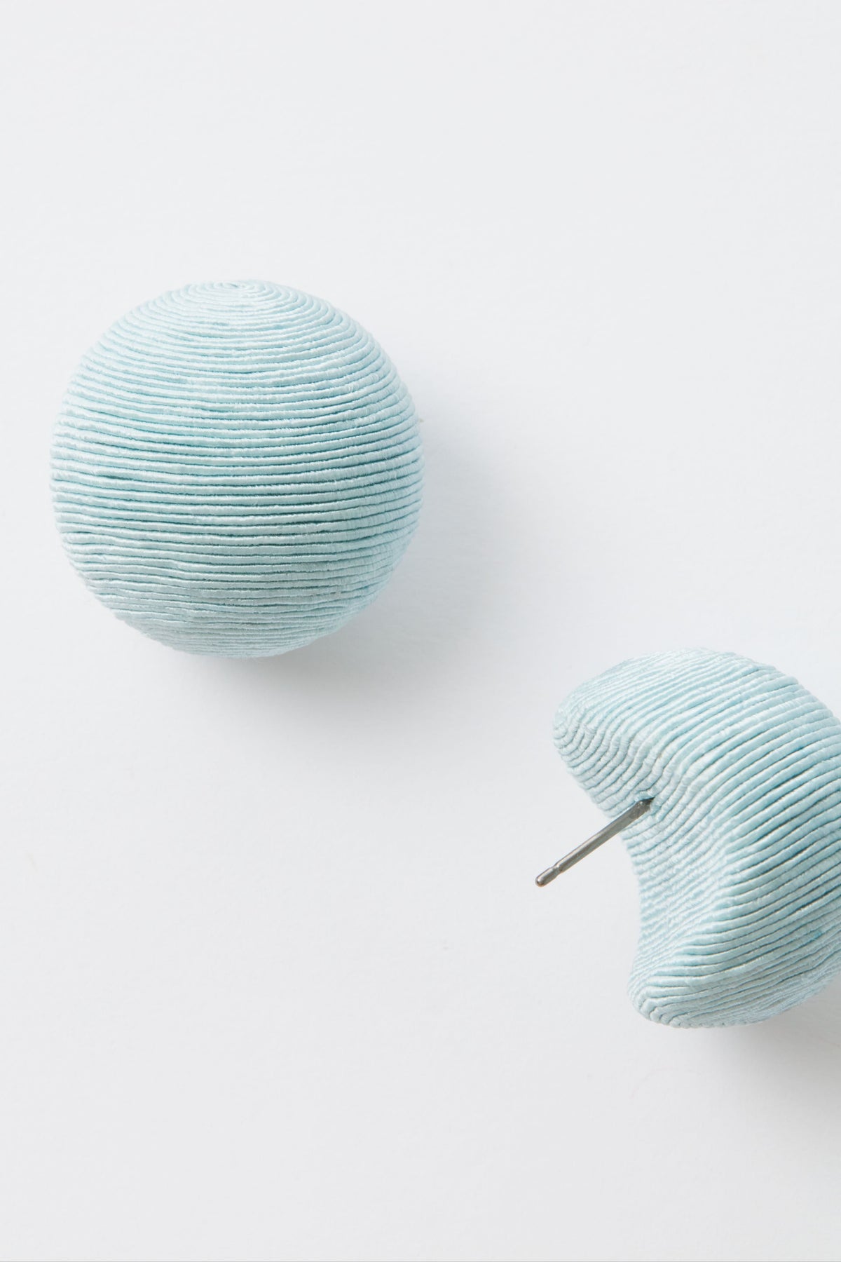 Blue Silk Casey Studs