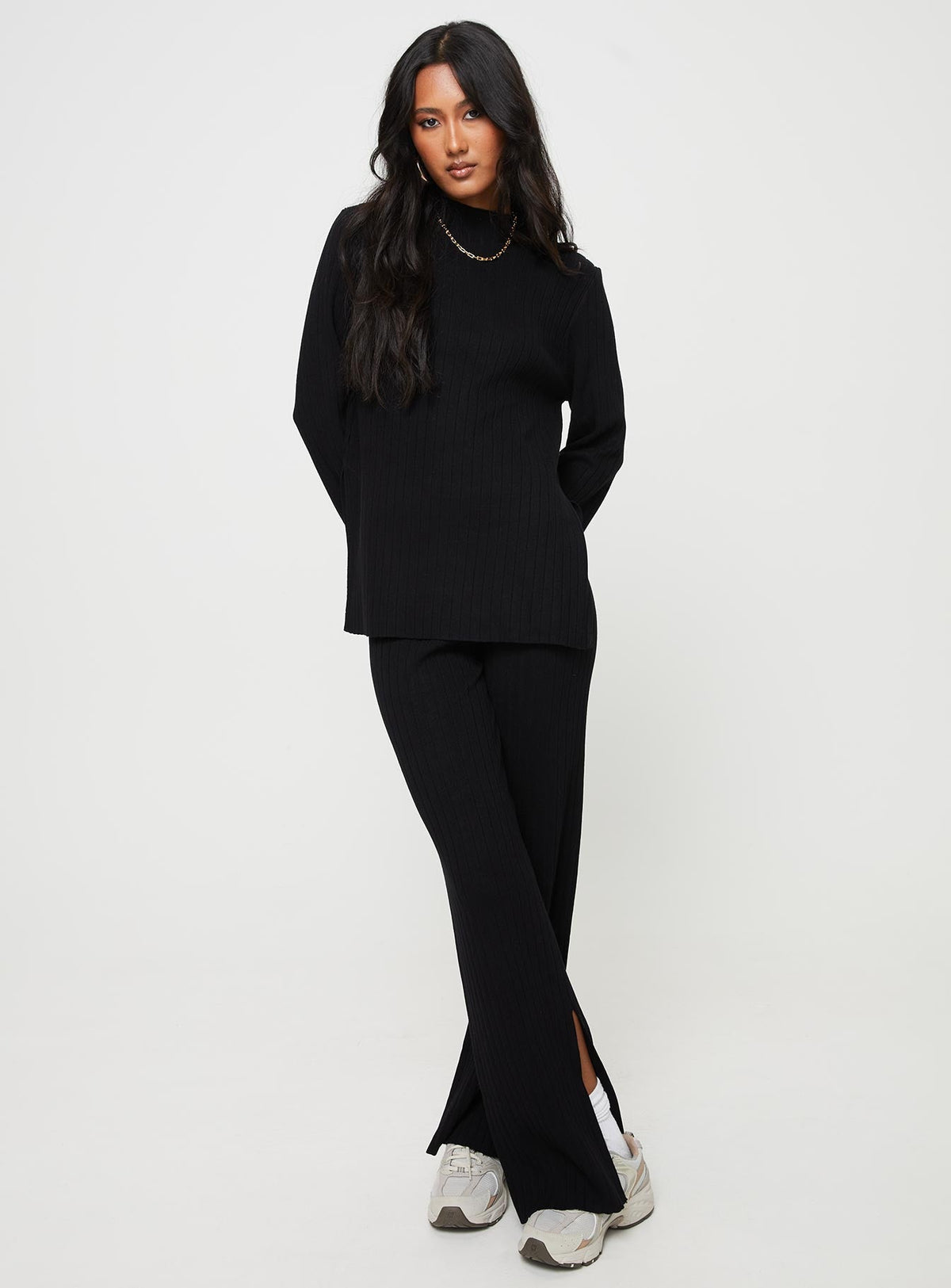 Allen Ribbed Sweater Black