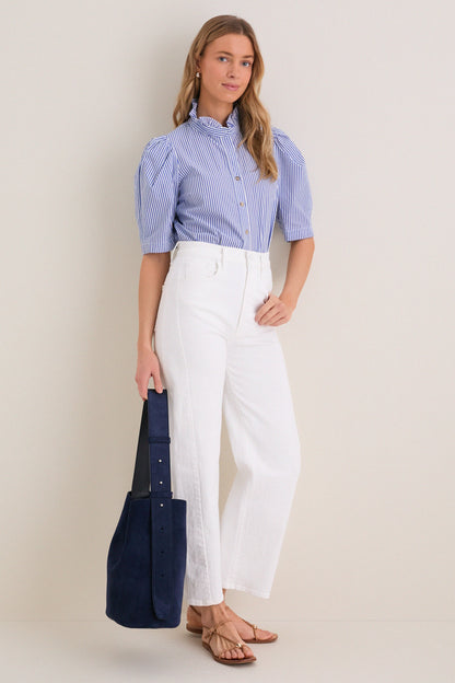 Blue Striped Alicia Blouse