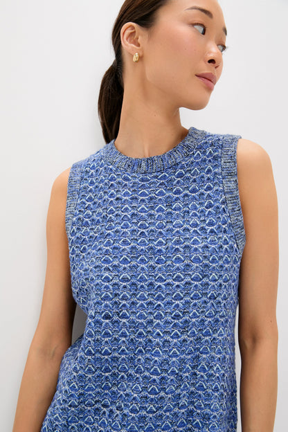 Blue Knit Marie Dress