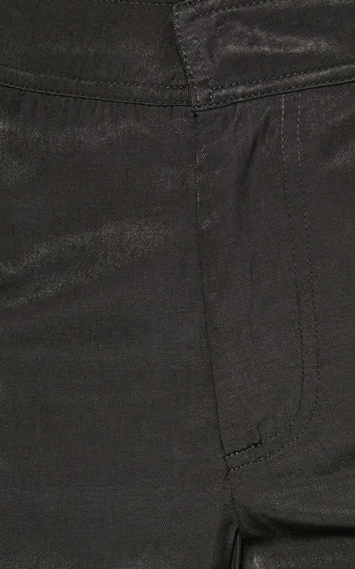 Robbie Pants - Mid Rise Cuffed Ankle Cargo Pants in Black