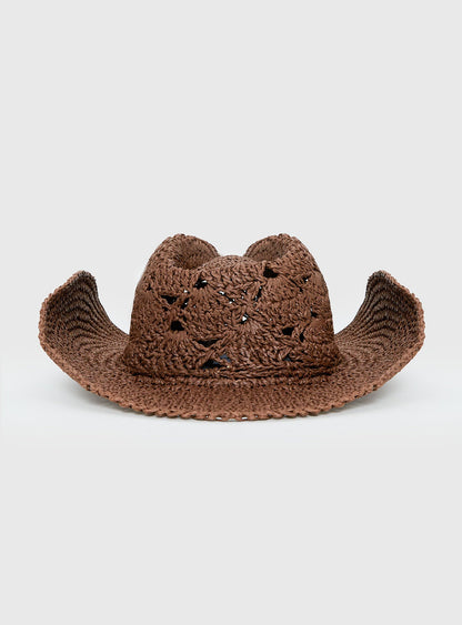 Anistyn Woven Cowboy Hat Tan