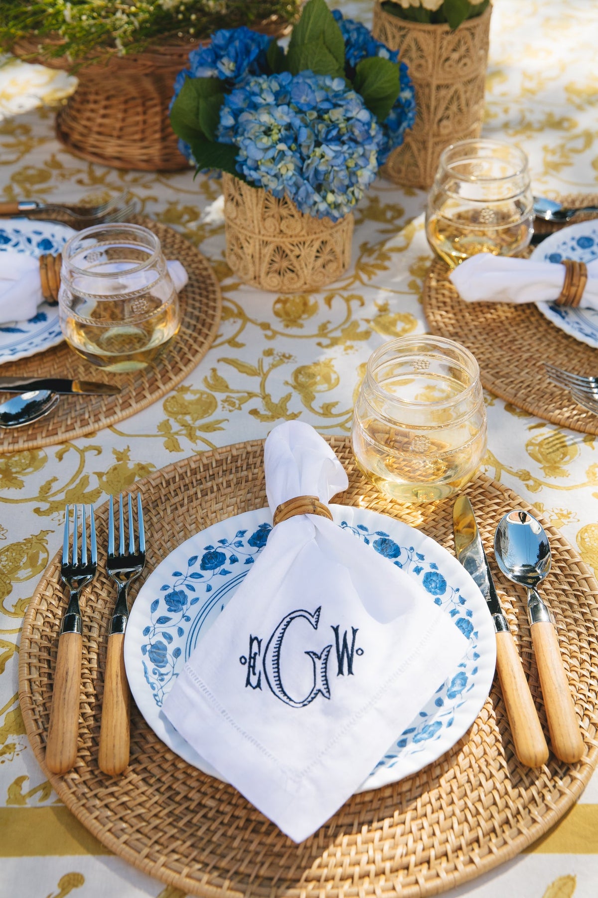 Caramel Woven Rattan Placemats Set of 4