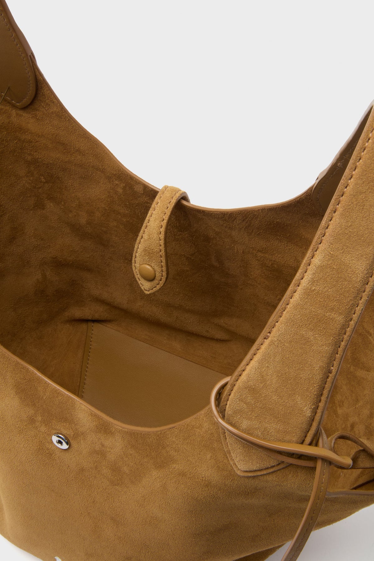 Caramel Medium Suede Tote
