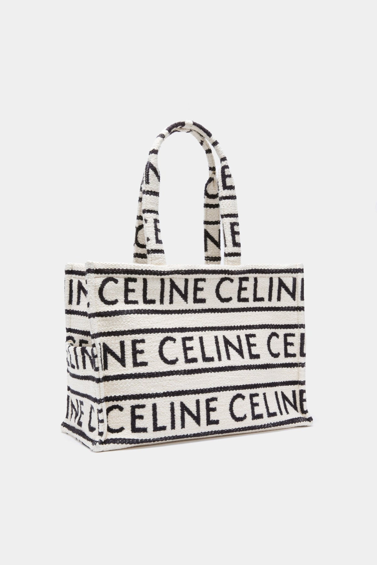 CELINE Cabas Thais Canvas Tote Bag
