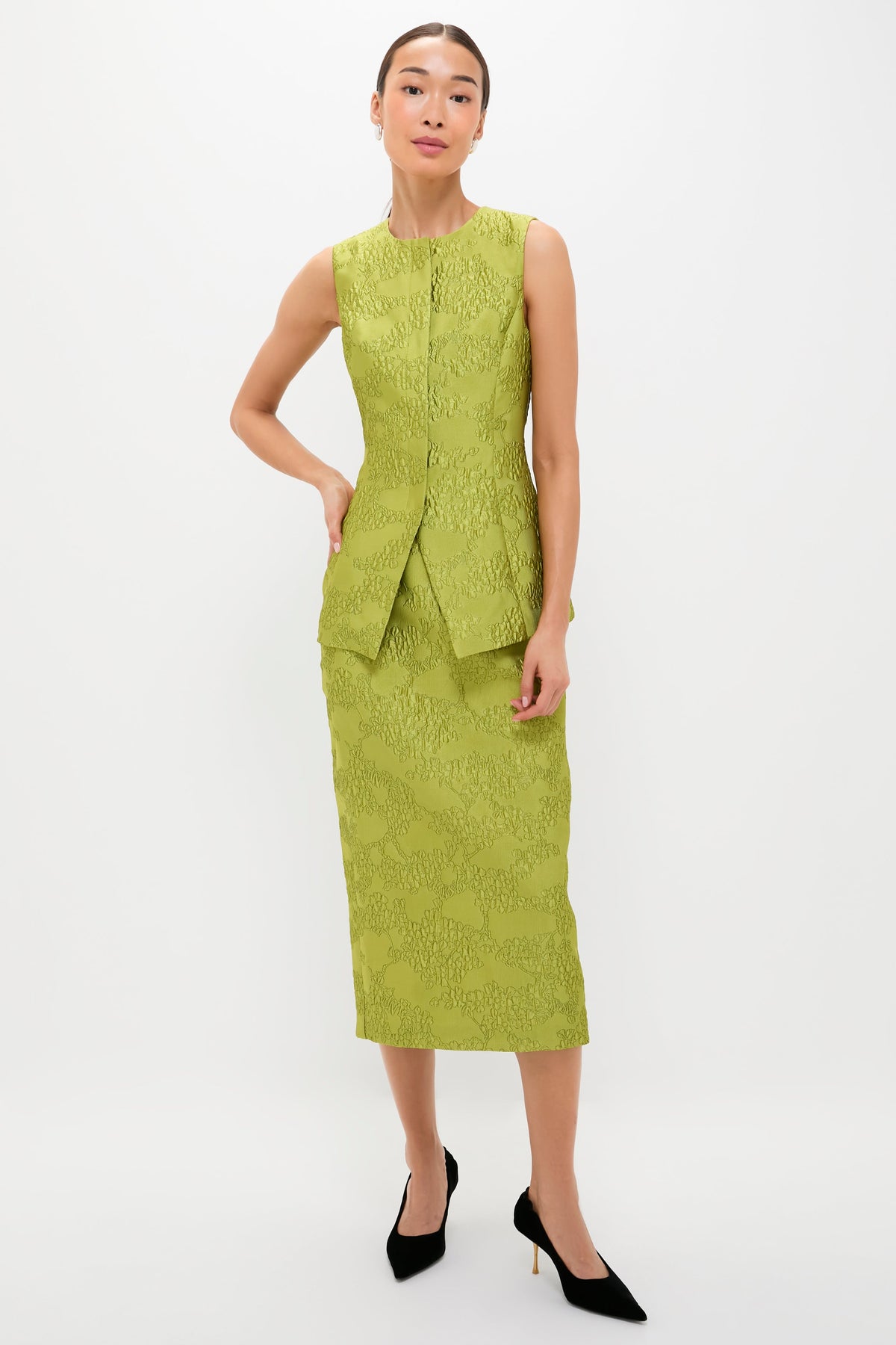Brocade Metallic Duke Top