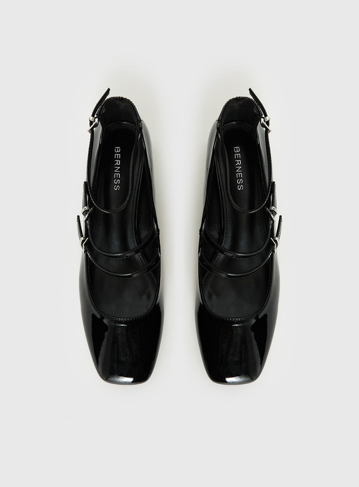 Berta Heels Black Patent