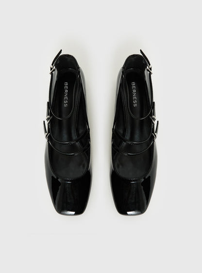 Berta Heels Black Patent