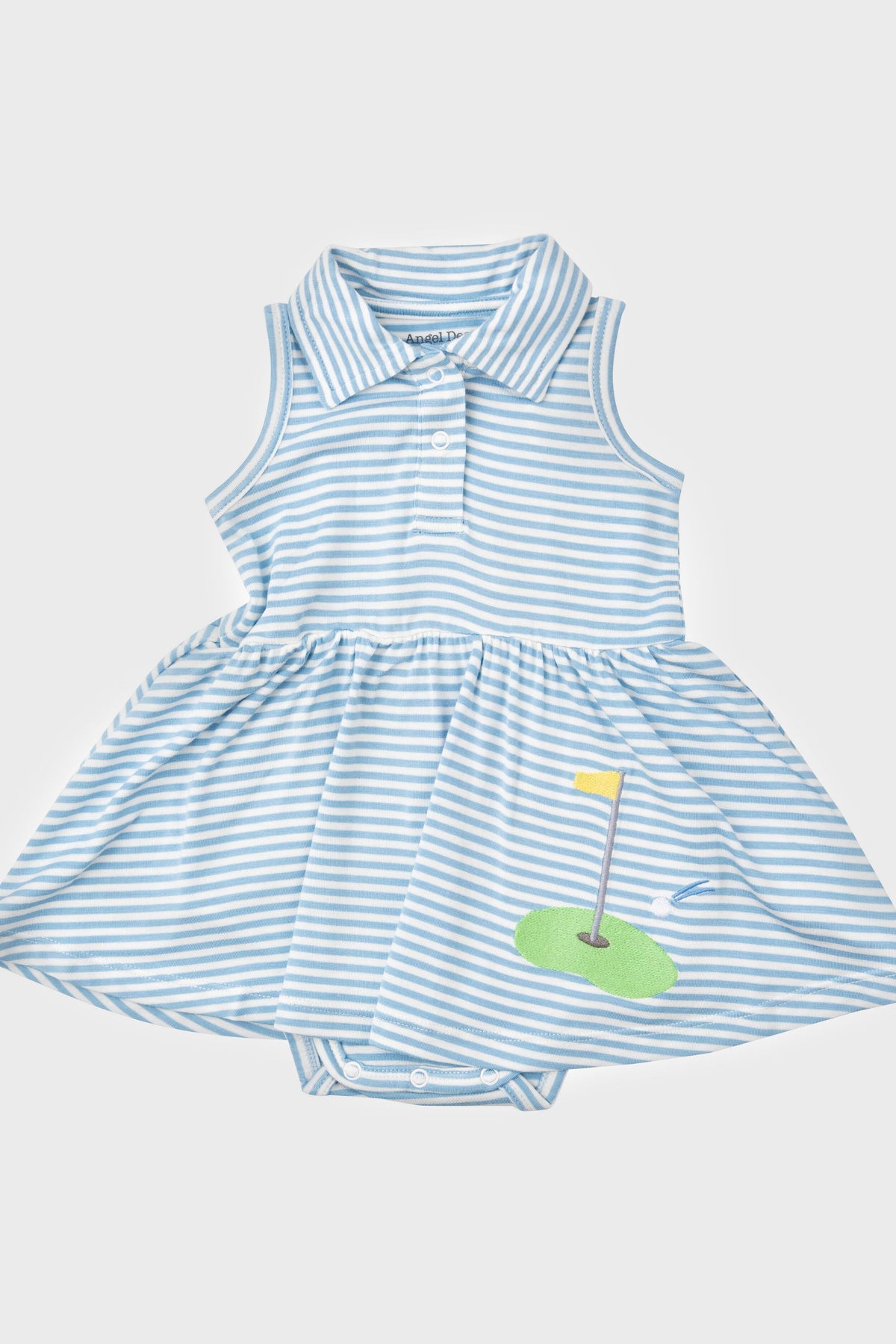 Blue Stripe Golf Tank Bodysuit Dress