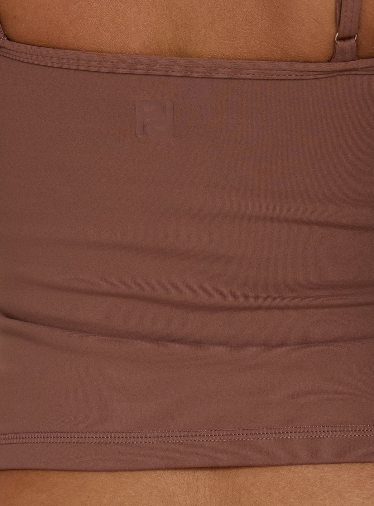 Ascend Layered Halter Tank Top Brown / Pink