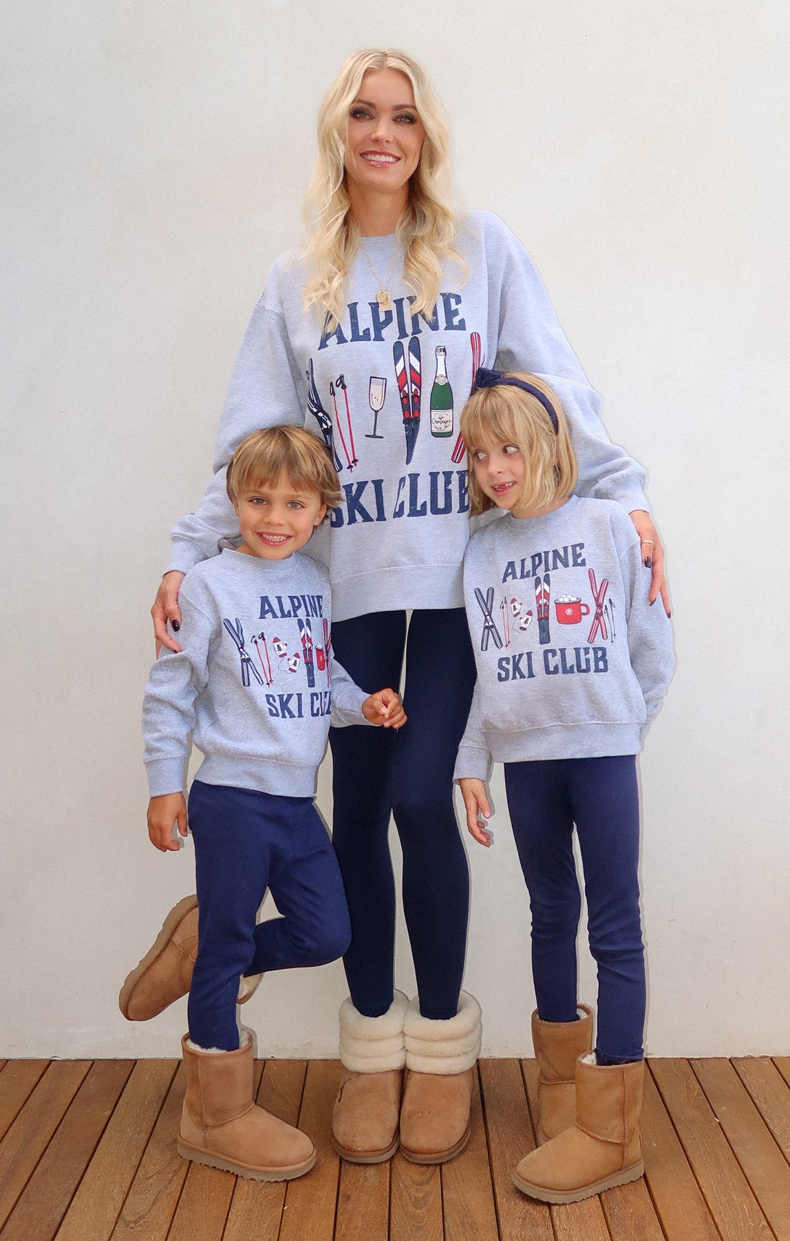 Davis Sweatshirt ~ Little Alpine Ski Club Graphic