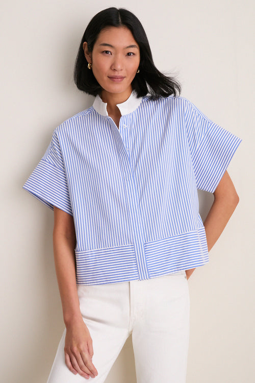 Blue Stripe Sofia Shirt