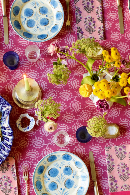 Blue Flower Dinner Plate