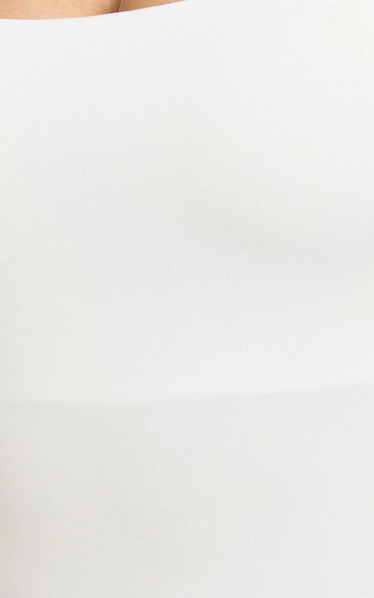 Off My Back Bodysuit - Square Neck Bodysuit in White