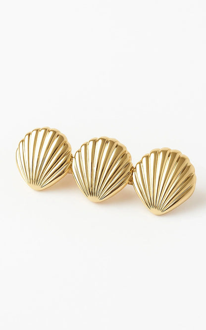 Raquel Shell Barette in Gold