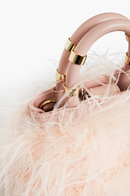 Blush Emily Feather Bag