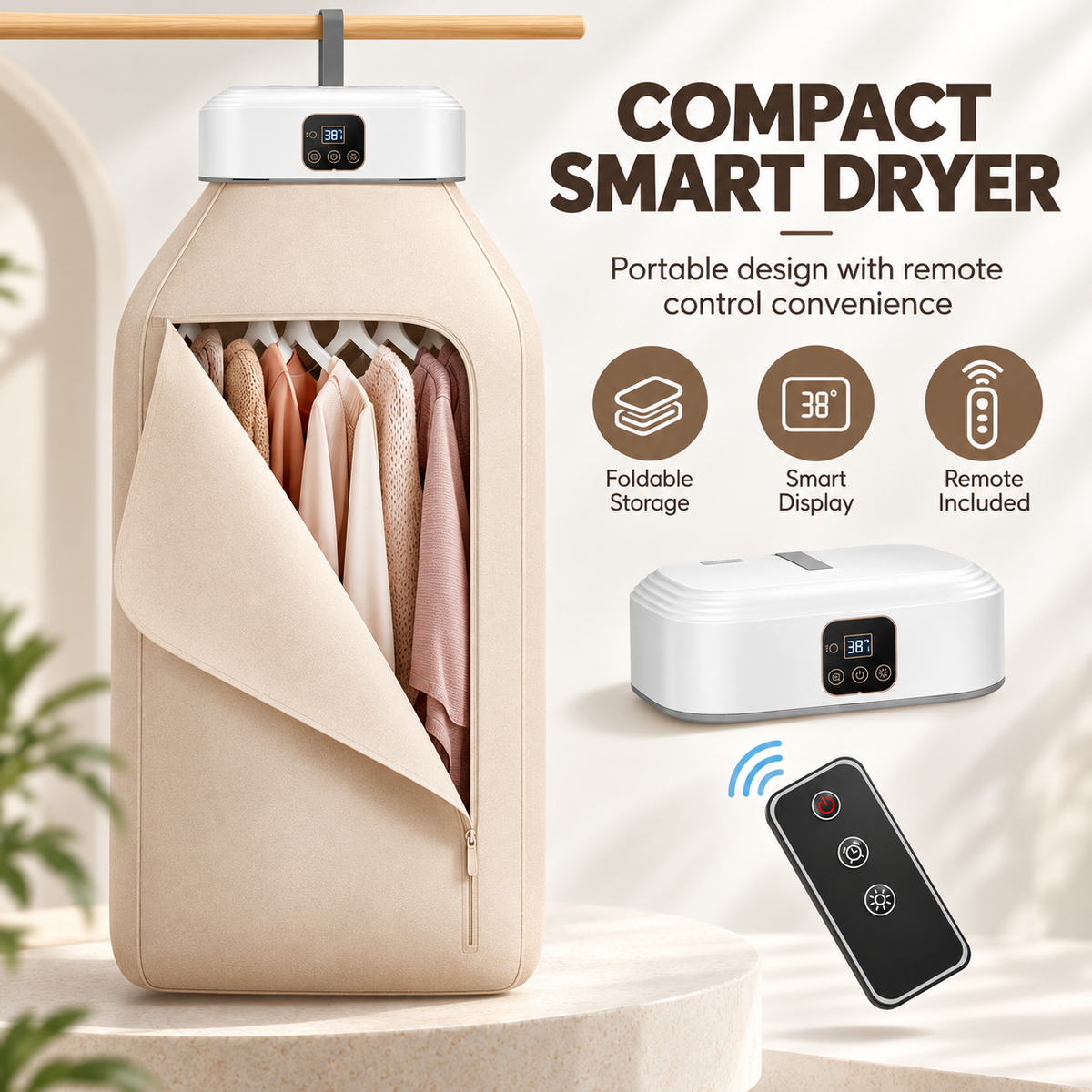 🍂 Fall Sale – Portable Garment Dryer – Compact & Efficient