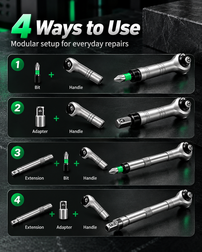 🔥 Limited-Time Deal: 24-in-1 Magnetic Ratcheting Screwdriver Set for Tight Spaces!