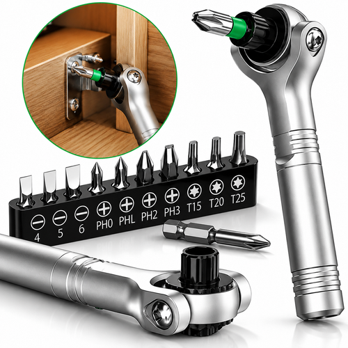 🔥 Limited-Time Deal: 24-in-1 Magnetic Ratcheting Screwdriver Set for Tight Spaces!