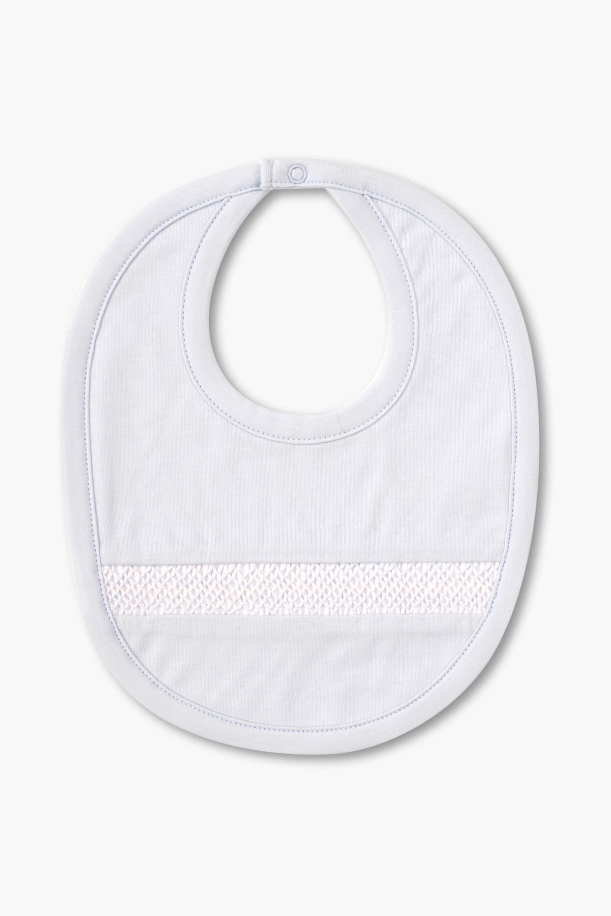 Blue Hand Smocked Bib