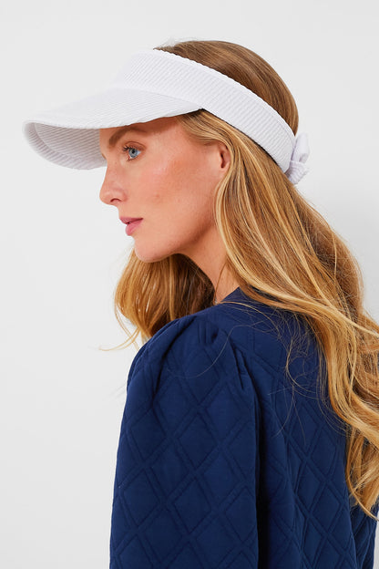 Chalk Swimmer Bow Tie Visor