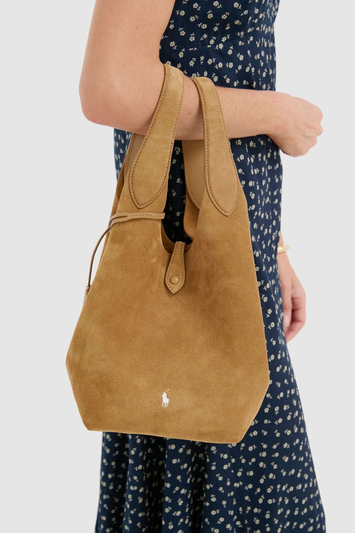Caramel Medium Suede Tote