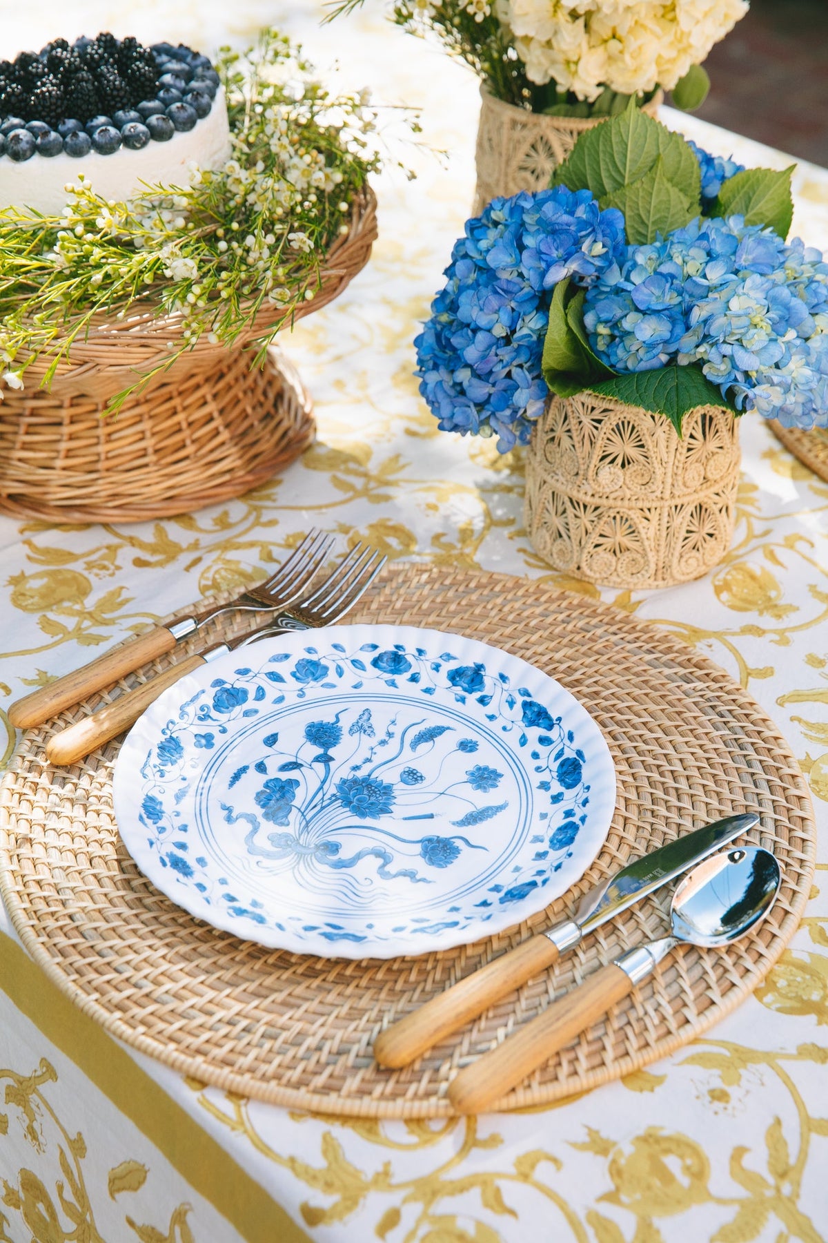 Caramel Woven Rattan Placemats Set of 4
