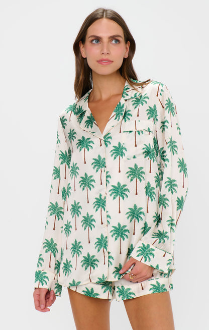 Favorite PJ Set ~ Palm Tree Silky