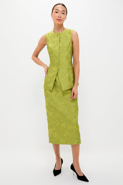 Brocade Metallic Ellington Skirt