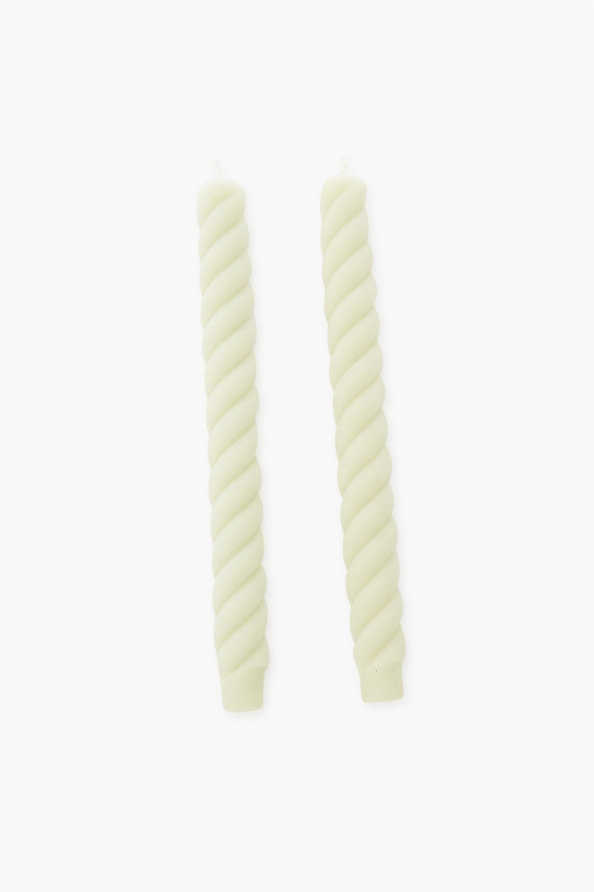 Celadon Rope Tapers Pair
