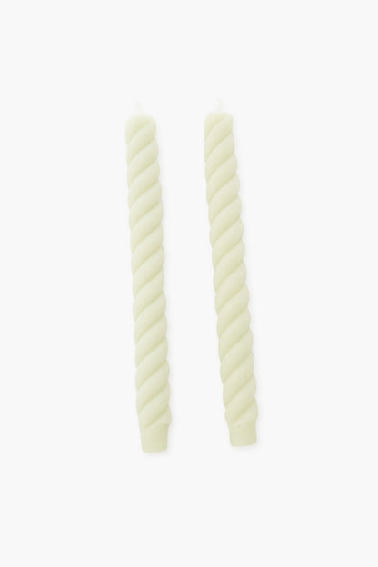 Celadon Rope Tapers Pair
