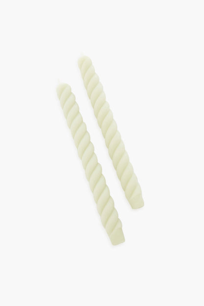 Celadon Rope Tapers Pair