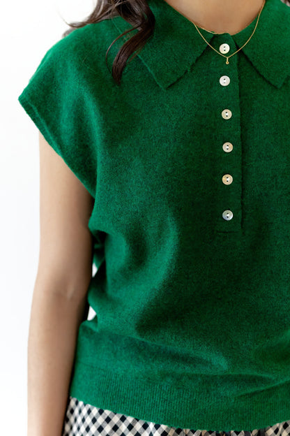 Nappa Button Up Knit