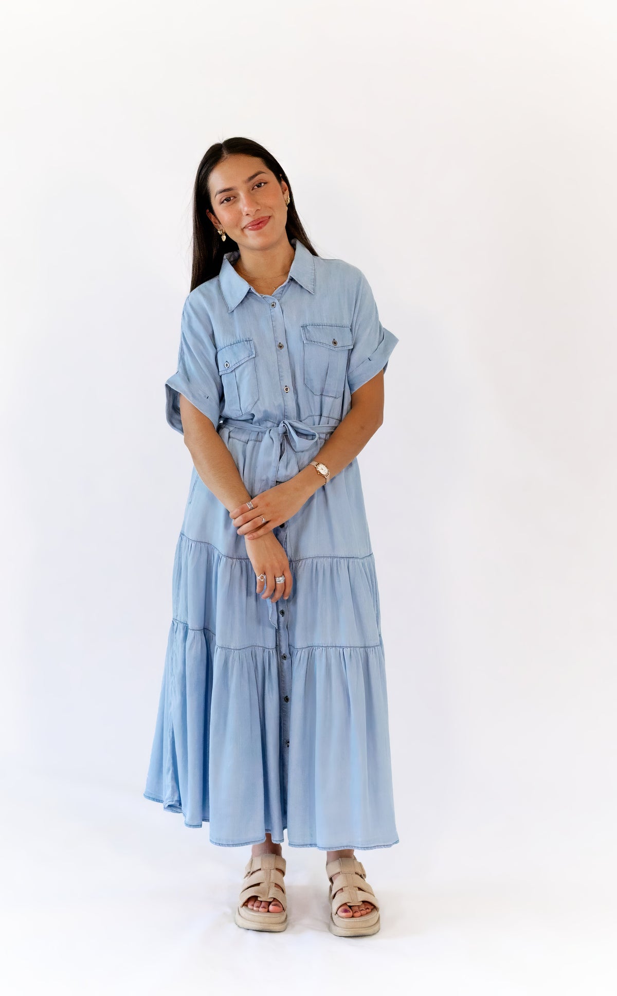 Hollis Denim Midi Dress